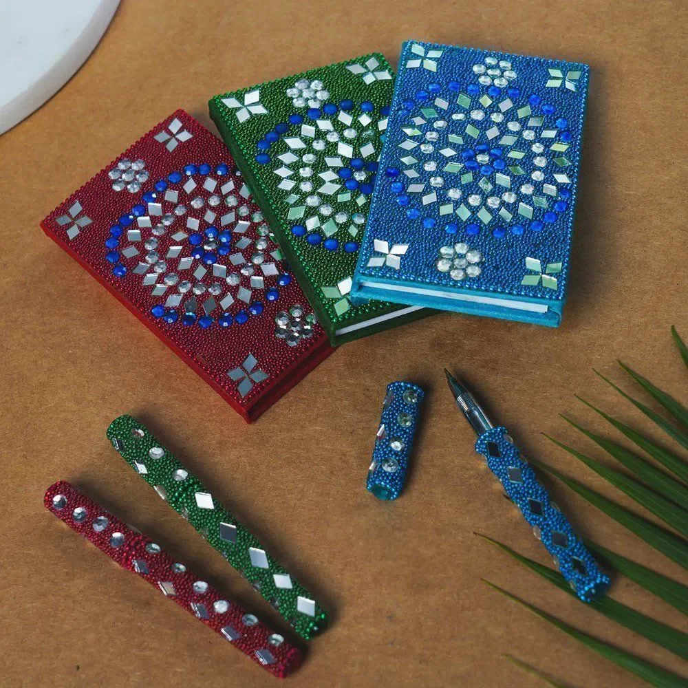 Bedazzled Journals and Matching Pen